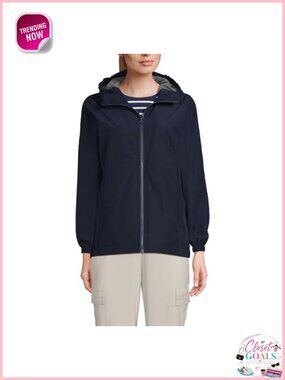 Water-Resistant Windproof Fleece Lined Rain Jacket with Hood